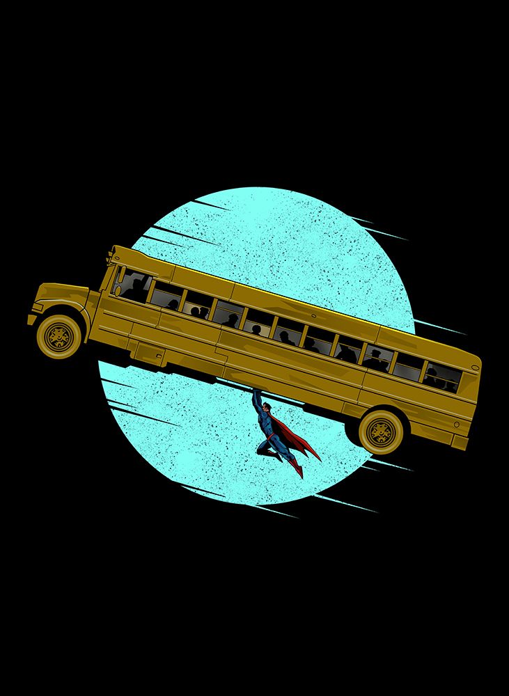 the hero and the bus art print by Adam Lawless for $57.95 CAD