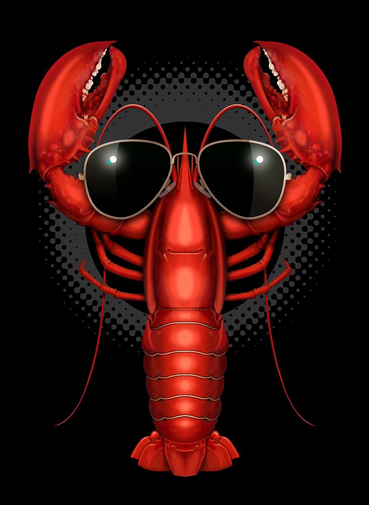 cool lobster art print by Adam Lawless for $57.95 CAD