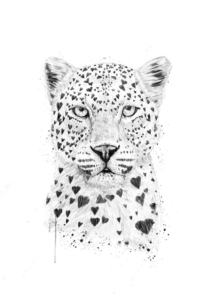 Lovely leopard art print by Balazs Solti for $57.95 CAD