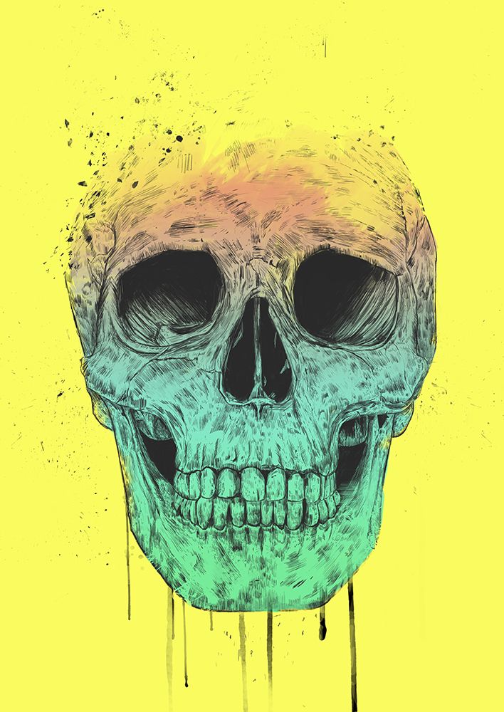 Pop Art Skull art print by Balazs Solti for $57.95 CAD
