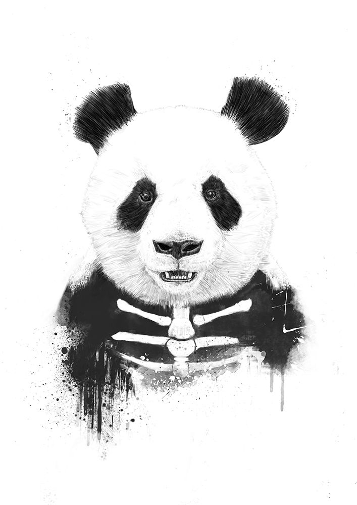 Zombie Panda art print by Balazs Solti for $57.95 CAD