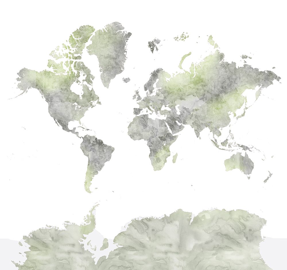 Hollace world map art print by Rosana Laiz Blursbyai for $57.95 CAD
