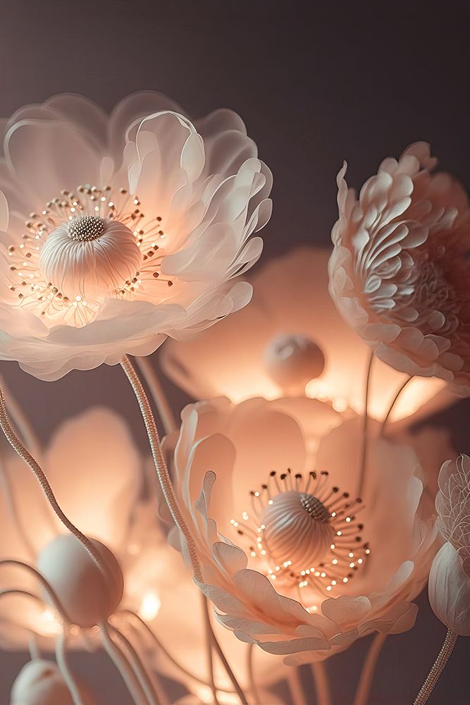 Glowing Flowers art print by Treechild for $57.95 CAD