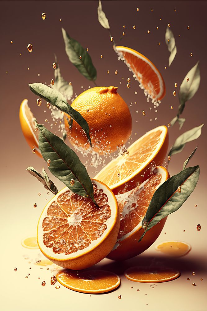 Fresh Oranges art print by Treechild for $57.95 CAD
