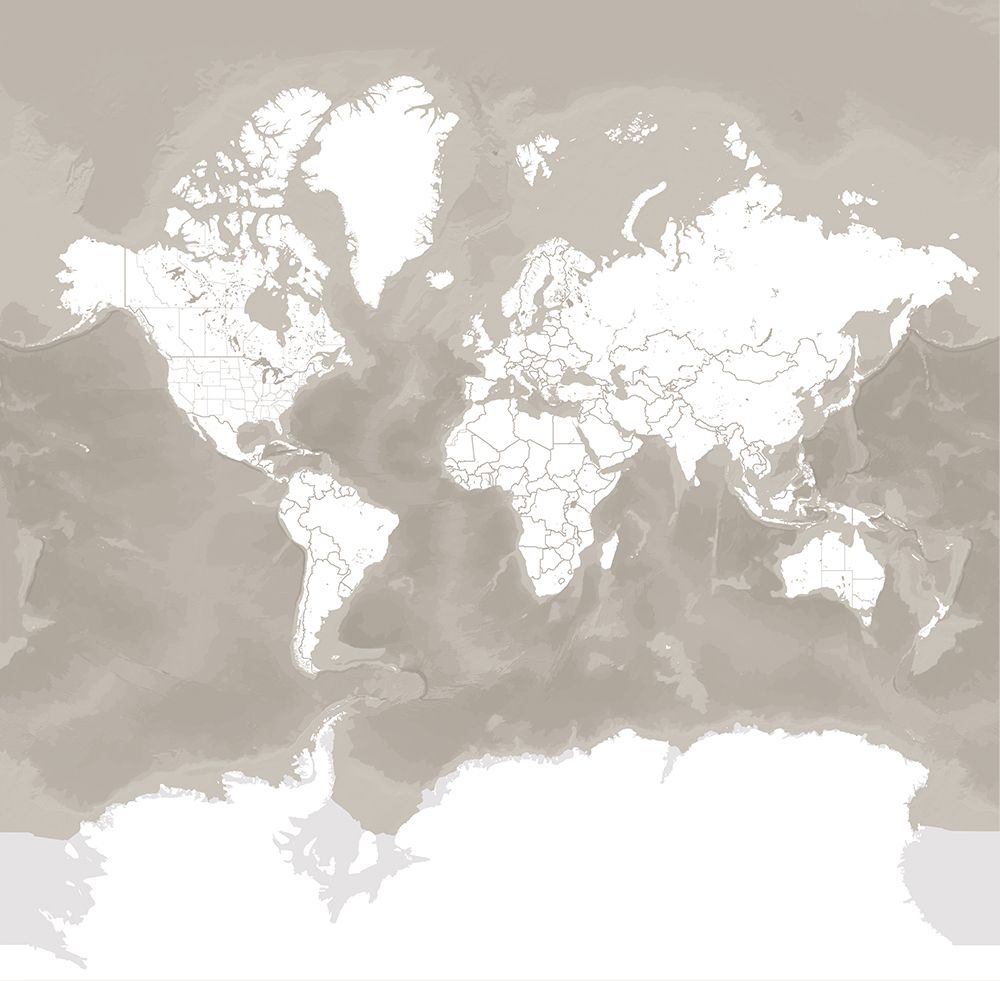Orien world map art print by Rosana Laiz Blursbyai for $57.95 CAD