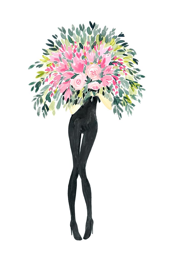 Miss bouquet I art print by Rosana Laiz Blursbyai for $57.95 CAD