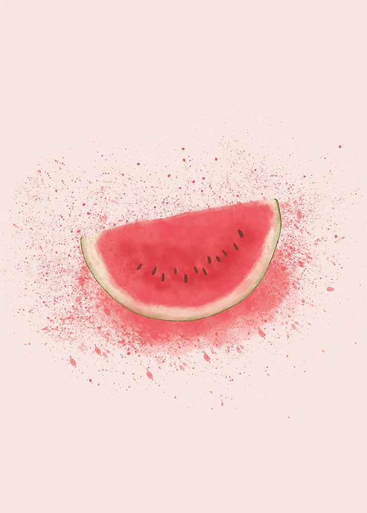 Watermelon Splash art print by Aminah Eleonora for $57.95 CAD