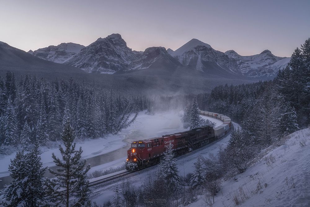 The Train In Snow. art print by Steve Zhang for $57.95 CAD