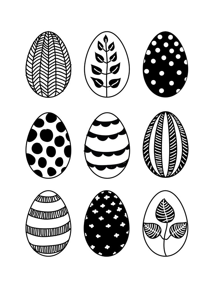 Scandi Easter eggs art print by Rosana Laiz Blursbyai for $57.95 CAD