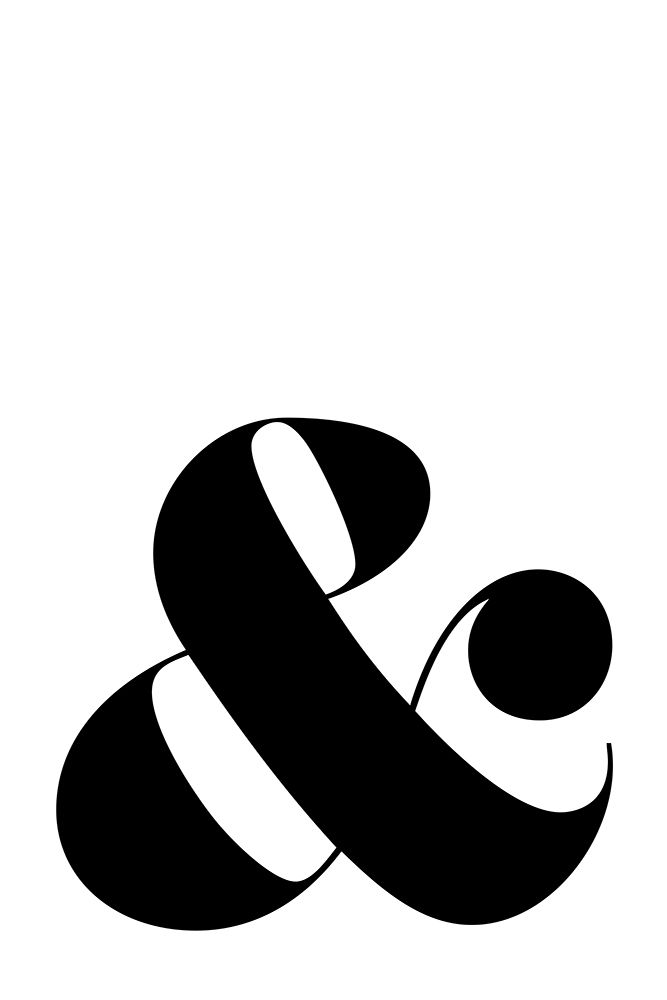 Scandi ampersand art print by Rosana Laiz Blursbyai for $57.95 CAD