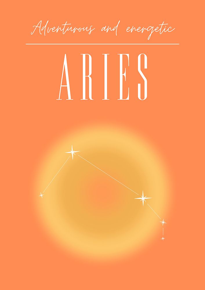 Aries Zodiac Print Art art print by Amelie for $57.95 CAD