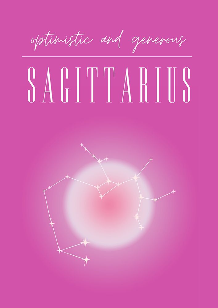 Sagittarius Zodiac Print Art art print by Amelie for $57.95 CAD