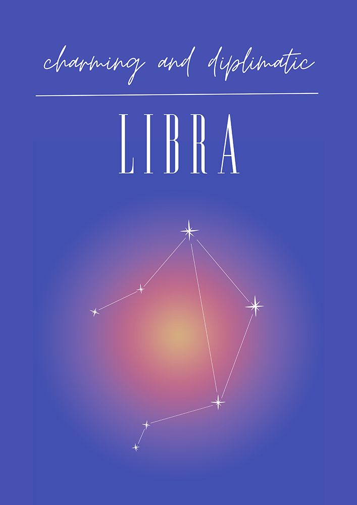 Libra Zodiac Print Art art print by Amelie for $57.95 CAD