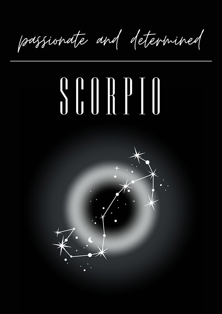 Scorpio Zodiac Print Art art print by Amelie for $57.95 CAD