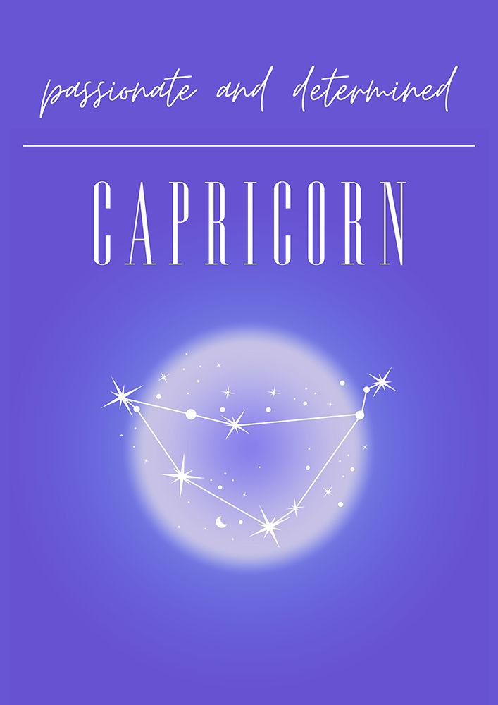 Capricorn Zodiac Print Art art print by Amelie for $57.95 CAD