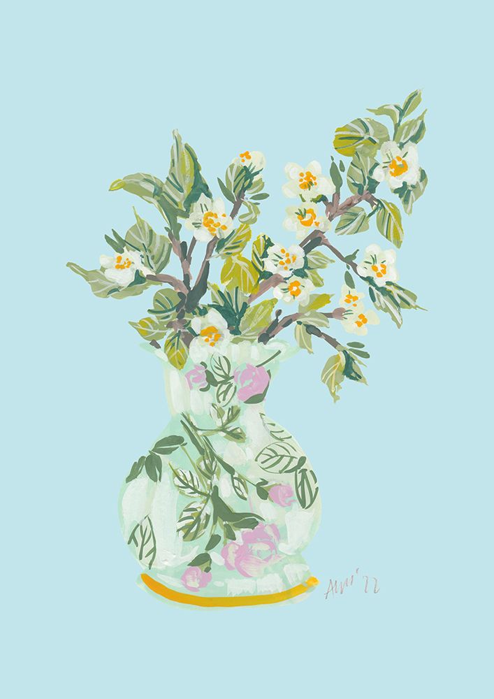 Apple Blossom In Vase art print by Ania Zwara for $57.95 CAD
