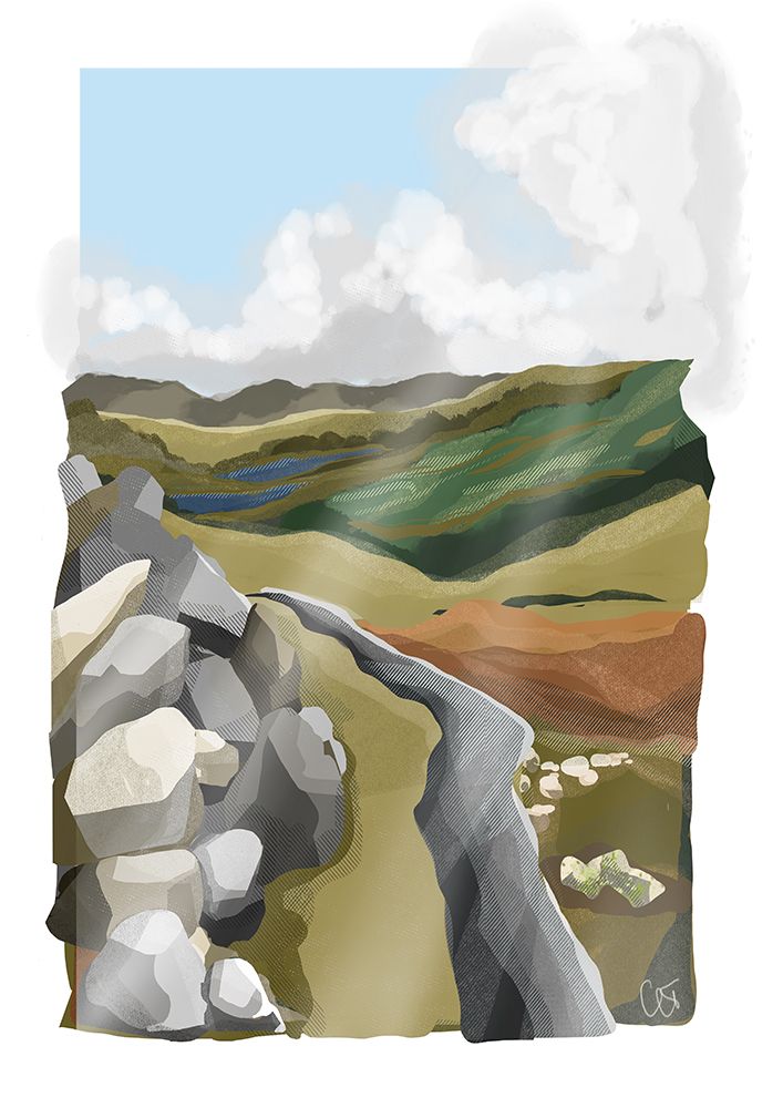 Diamond Hill-Ireland-Connemara Art Print art print by Charlotte Trudgett for $57.95 CAD
