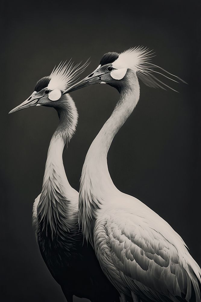 Cranes art print by Treechild for $57.95 CAD