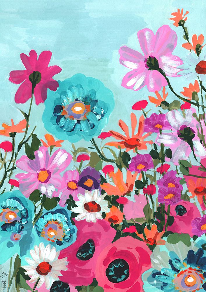 Meadow In June Pink art print by Ania Zwara for $57.95 CAD