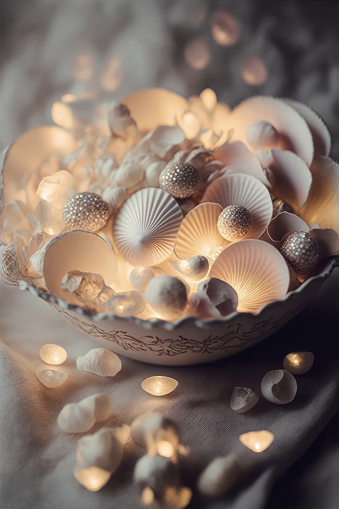 Glowing Sea Shells art print by Treechild for $57.95 CAD