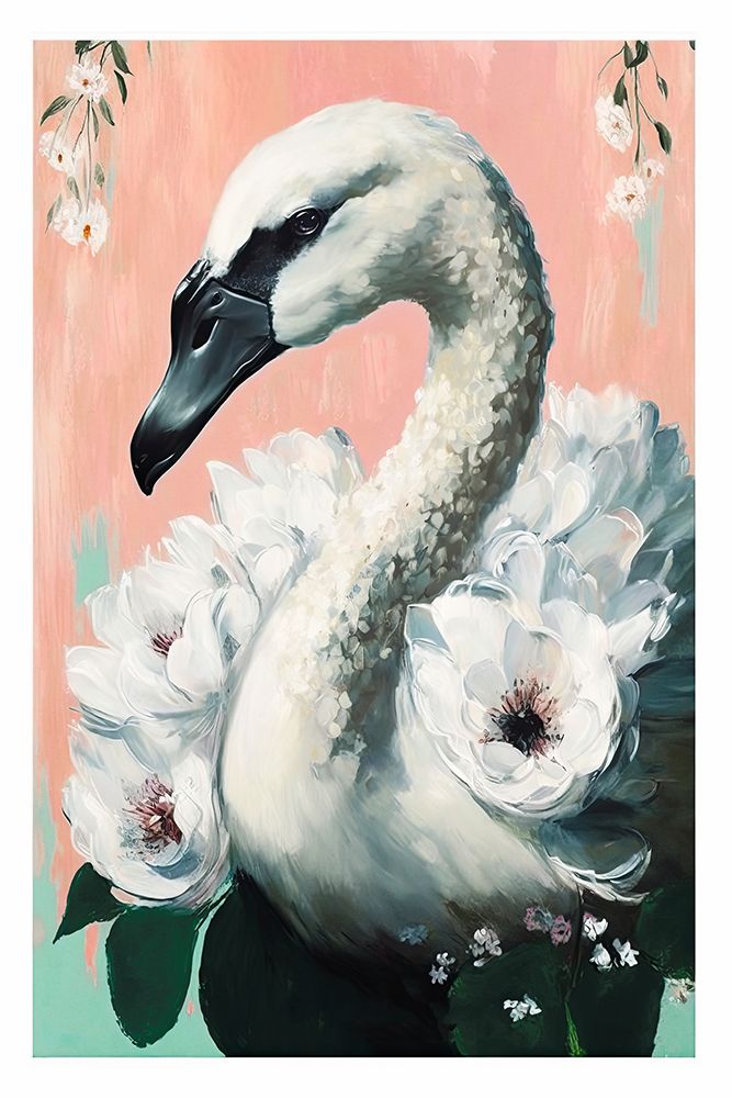 The Swan art print by Treechild for $57.95 CAD