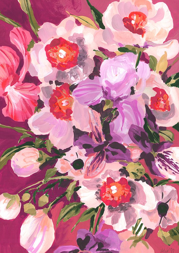 Pink Orchids art print by Ania Zwara for $57.95 CAD