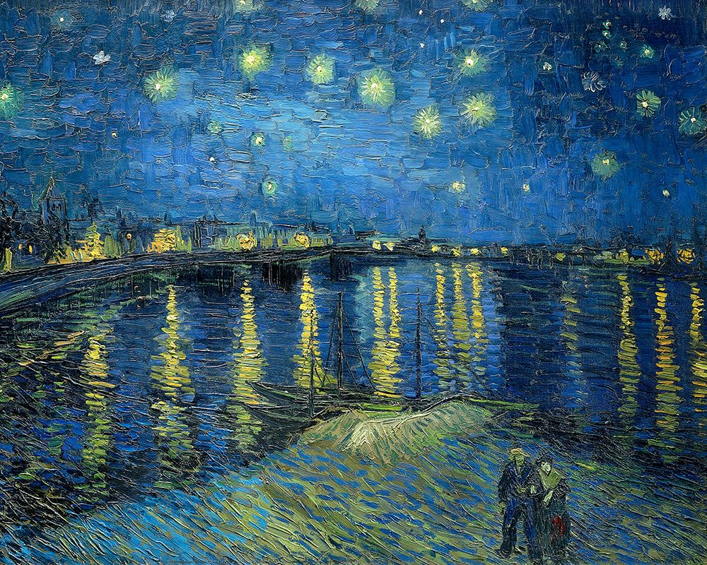 The Starry Night Over The Rhone art print by Pictufy for $57.95 CAD