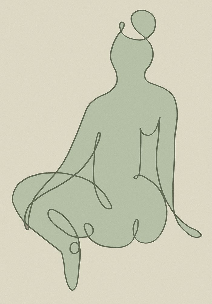 Sitting Down Green art print by Pictufy Studio II for $57.95 CAD