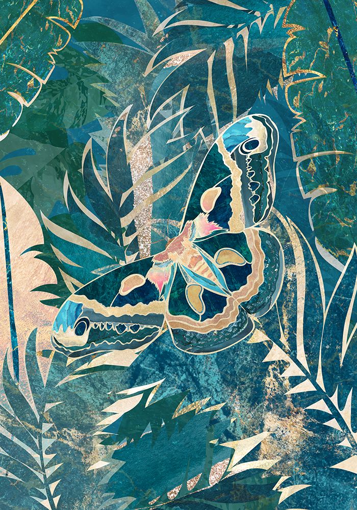 Moth in the rainforest art print by Sarah Manovski for $57.95 CAD