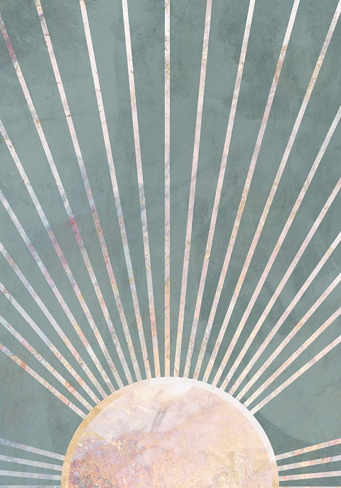 Green Gold Sun art print by Sarah Manovski for $57.95 CAD