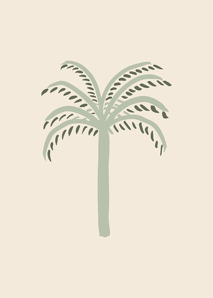 Palm Beige and Green art print by Pictufy Studio for $57.95 CAD