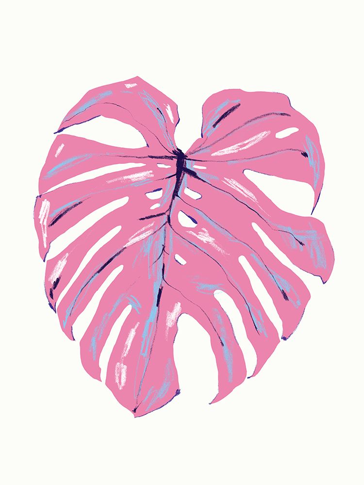 Monstera Leaf Pink art print by Francesco Gulina for $57.95 CAD