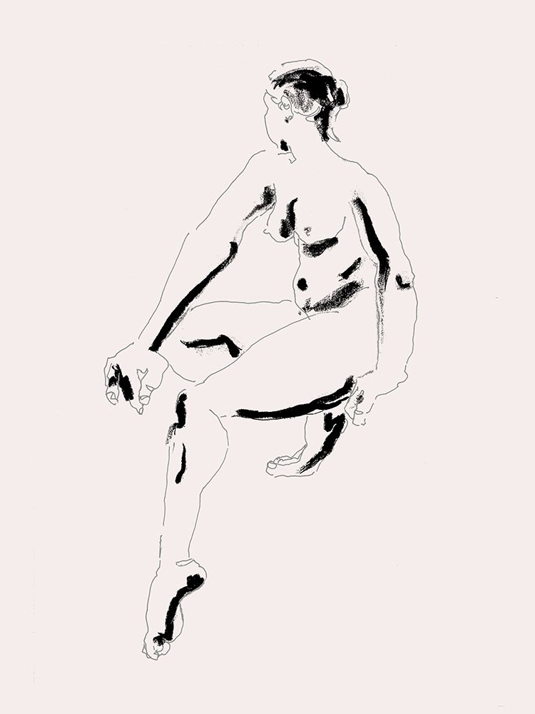 Naked Woman Black and White art print by Francesco Gulina for $57.95 CAD