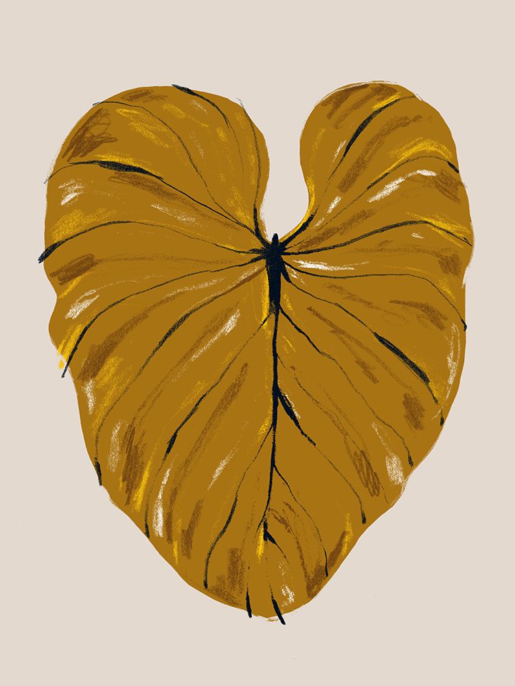 Philodendron Gloriosum Mustard art print by Francesco Gulina for $57.95 CAD