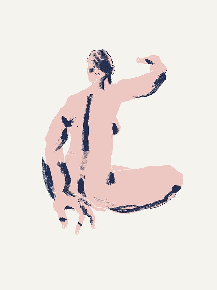 Seated Nude Back View art print by Francesco Gulina for $57.95 CAD
