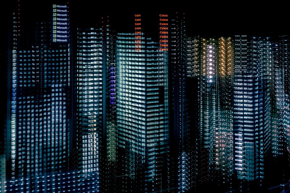 tokyo layers art print by Sasaki Makoto for $57.95 CAD