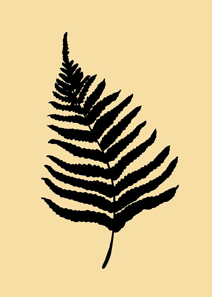 Fern 02 Yellow art print by Pictufy Studio for $57.95 CAD