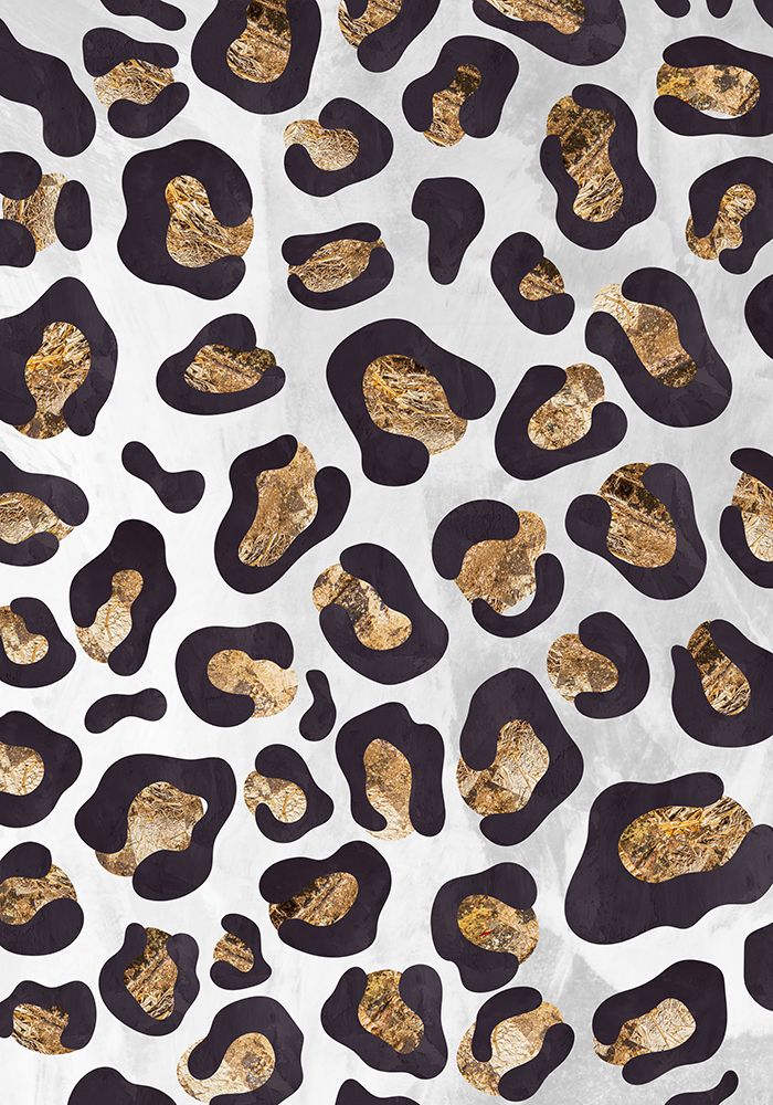 Gold Black leopard print art print by Sarah Manovski for $57.95 CAD