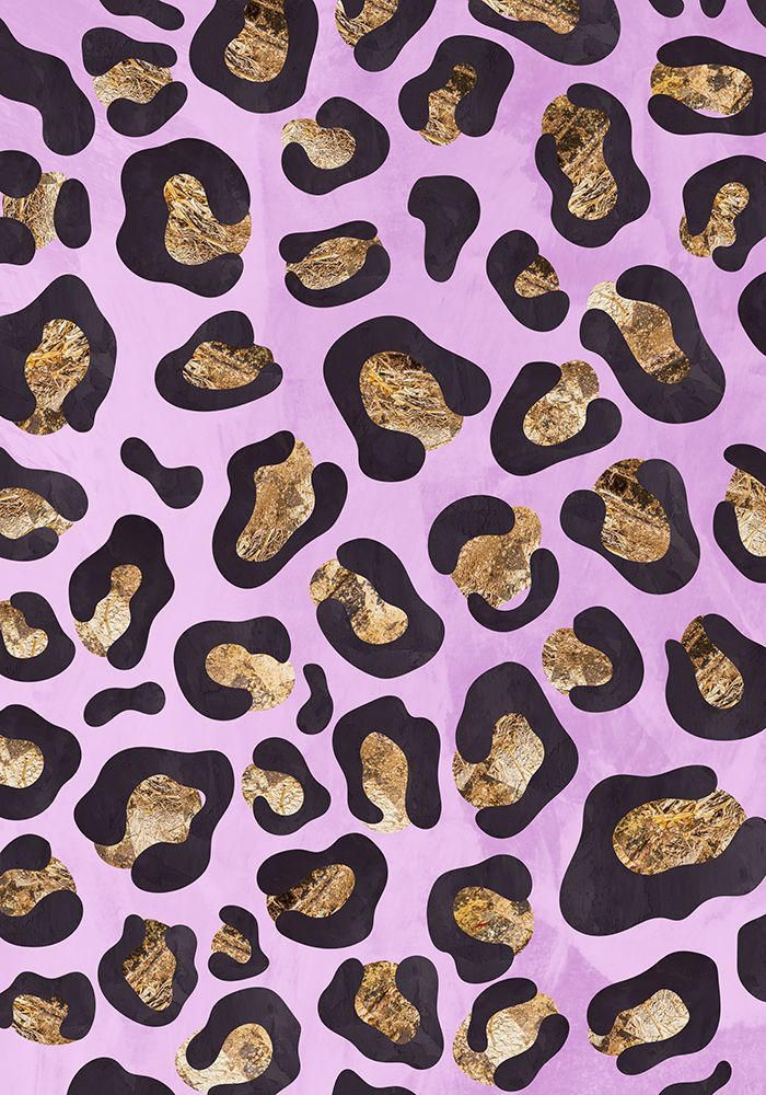 Gold leopard print pink art print by Sarah Manovski for $57.95 CAD