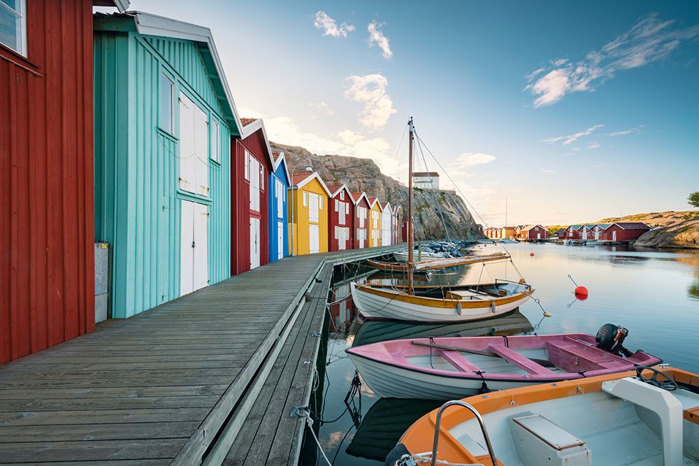 Colored Harbour art print by Stefan Hefele for $57.95 CAD