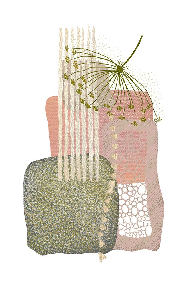 Delicate Pink and Green-3 art print by Sally Ann Moss for $57.95 CAD