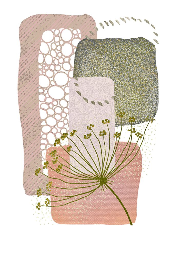Delicate Pink and Green-2 art print by Sally Ann Moss for $57.95 CAD