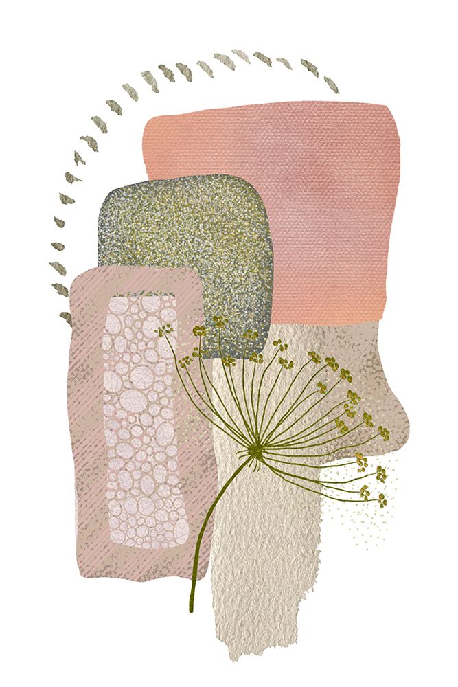 Delicate Pink and Green-1 art print by Sally Ann Moss for $57.95 CAD
