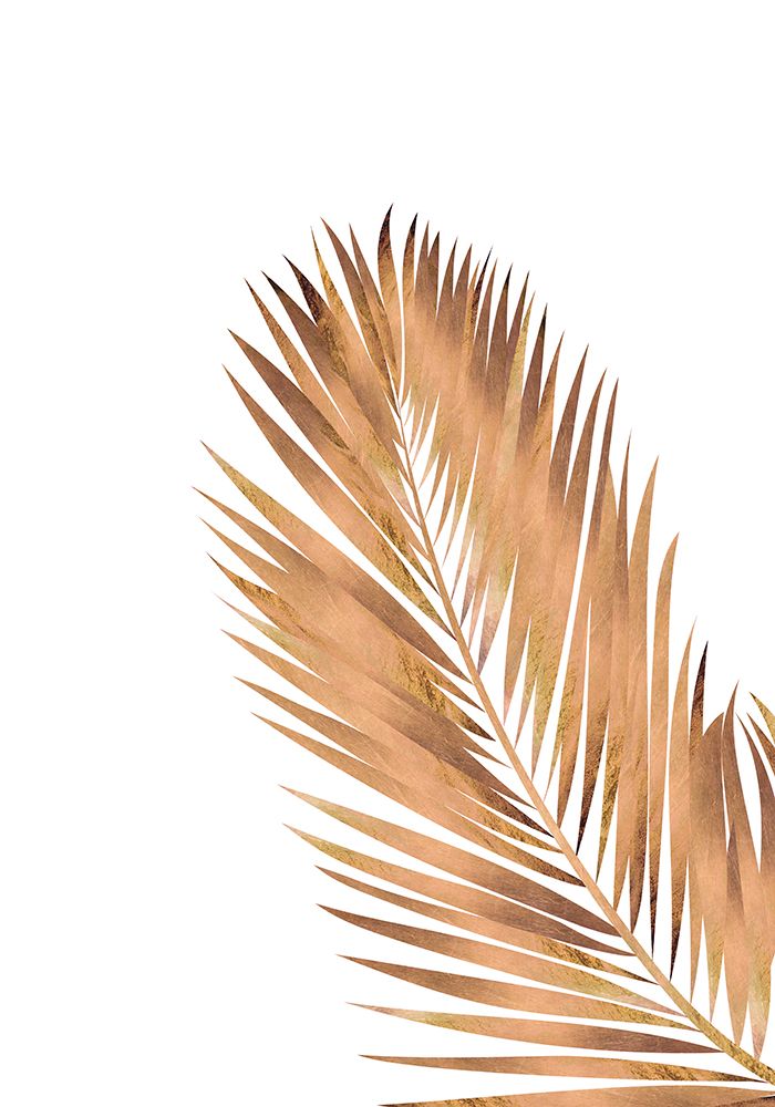 Copper Gold Palm Leaf 2 art print by Sarah Manovski for $57.95 CAD