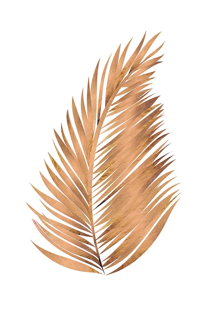 Copper gold palm leaf 6 art print by Sarah Manovski for $57.95 CAD