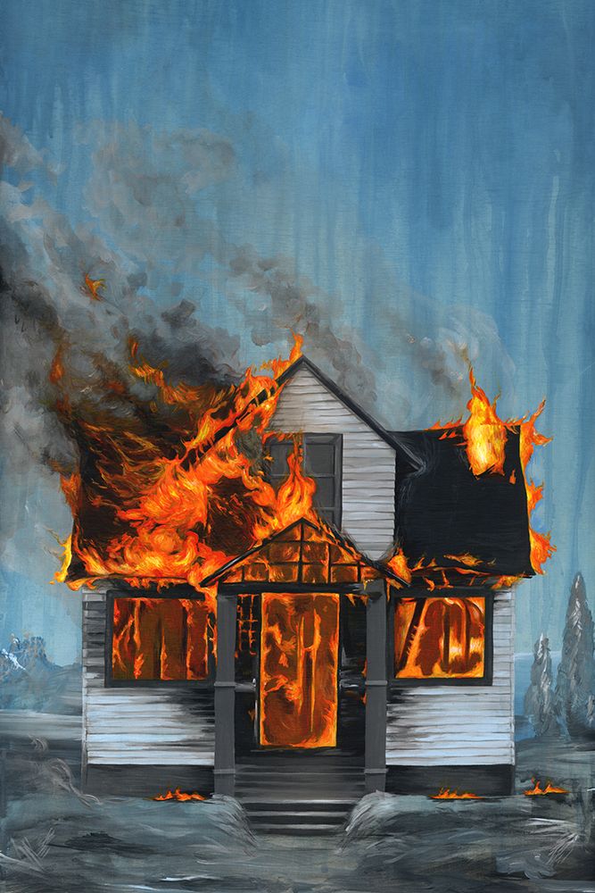 House on Fire art print by Famous When Dead for $57.95 CAD
