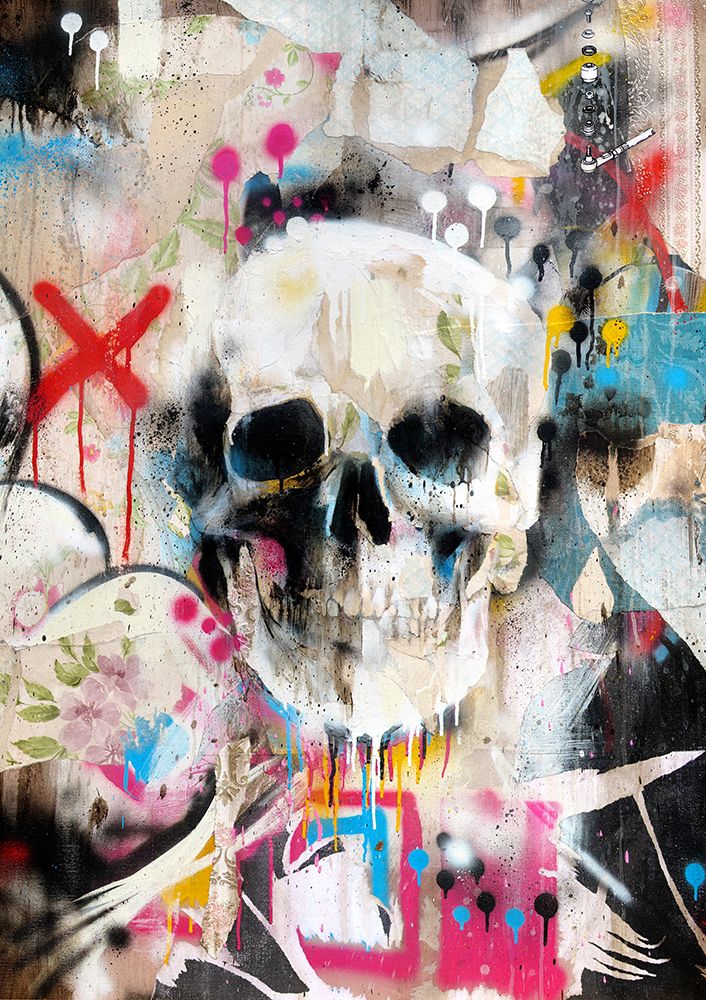 Skull art print by Famous When Dead for $57.95 CAD