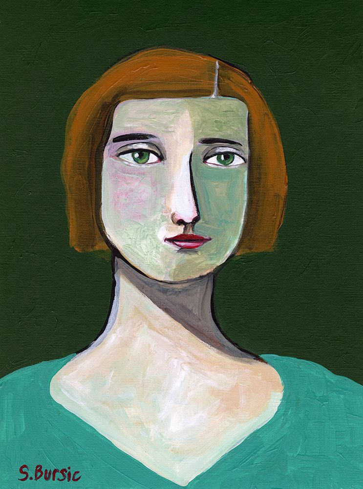 Green Lady art print by Sharyn Bursic for $57.95 CAD