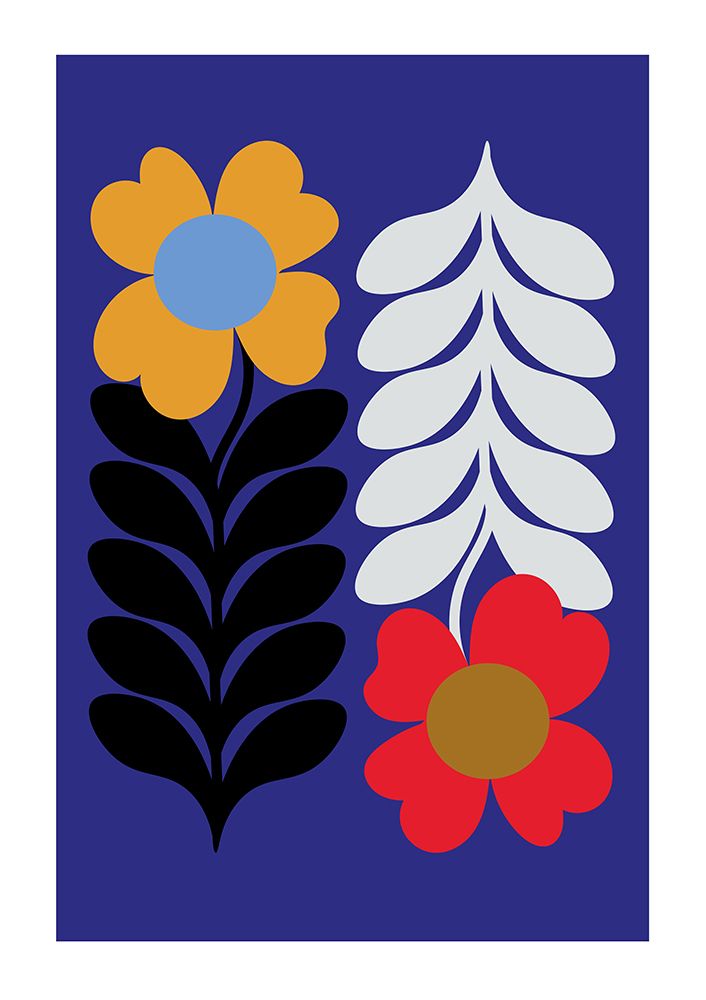 Flowers Blue art print by Frances Collett for $57.95 CAD