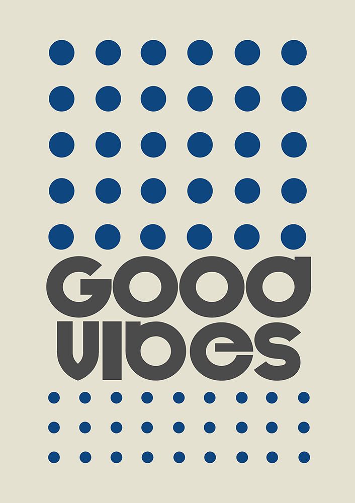 Good Vibes Blue art print by Frances Collett for $57.95 CAD